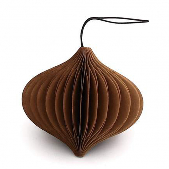 Ornement de Noël 'Onion' - Brun clair