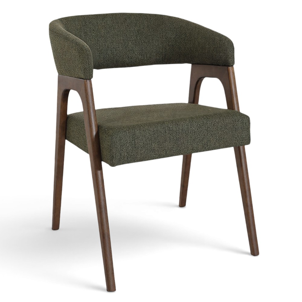 Chaise 'Alba '- Noyer/Vert