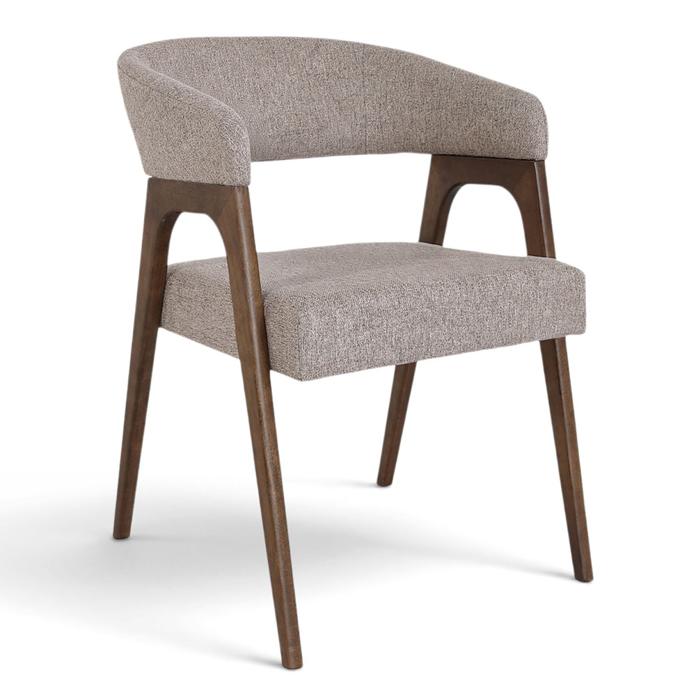 Chaise 'Alba' - Noyer/Greige