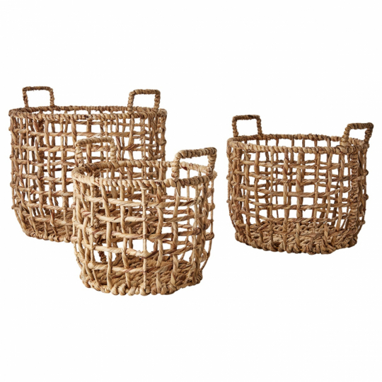 Pack de 3 paniers 'Collect' - Nature