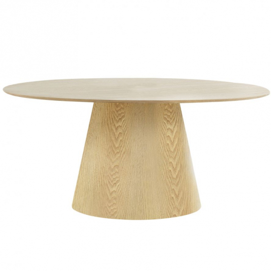 Table à manger 'Bolton' Ovale 160cm - Chêne