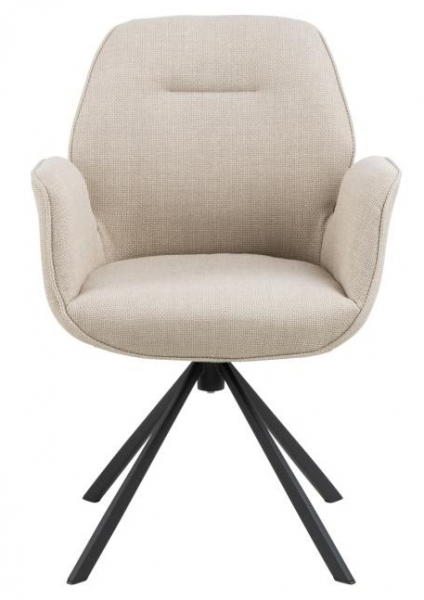 Chaise 'Bjuv' - Beige/Noir