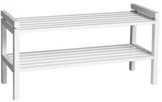 Rangement à chaussures 'Confetti' 80cm - Blanc