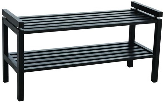 Rangement à chaussures 'Confetti' 80 cm - Noir