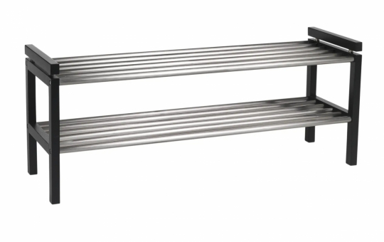 Support à chaussures 'Confetti' 100cm - Métal/ Noir