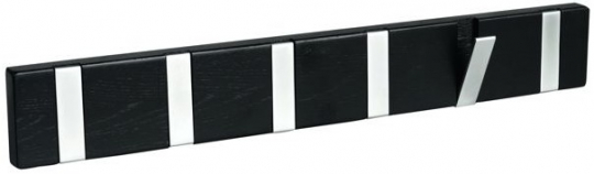 Barre à crochets 'Confetti' 50cm - Noir