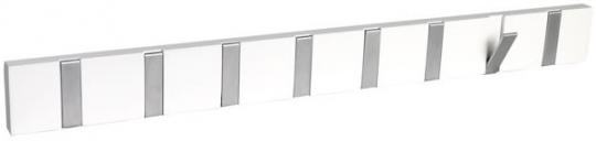 Barre à crochets 'Confetti' 70cm - Blanc