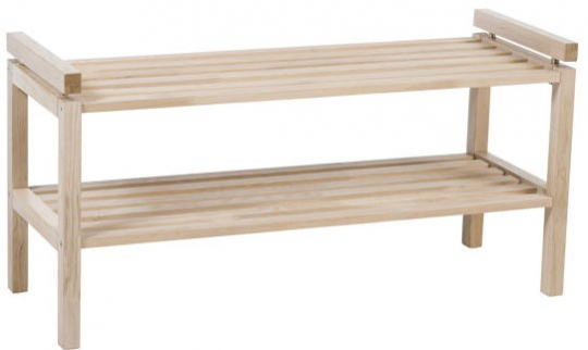 Rangement à chaussures 'Confetti' 80cm - Pigmenté blanc