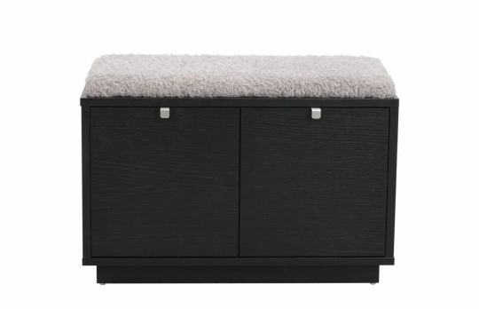 Banc 'Confetti' 70cm - Noir/Gris clair