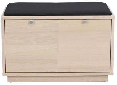 Banc 'Confetti' 70cm - Pigmenté blanc/Noir