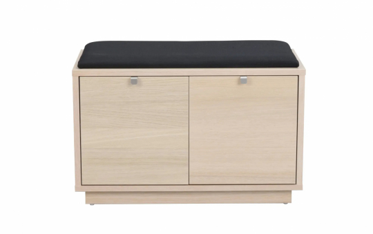 Banc 'Confetti' 70cm - Pigmenté blanc/Noir