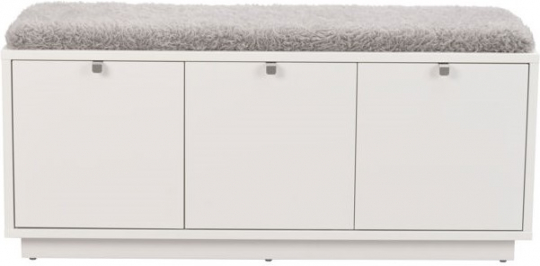 Banc 'Confetti' 106x35cm - Blanc/Noir