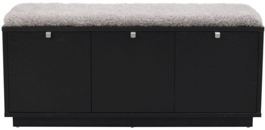 Banc 'Confetti' 106cm - Noir/Gris clair