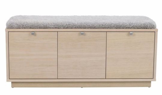 Banc 'Confetti' 106cm - Pigmenté blanc