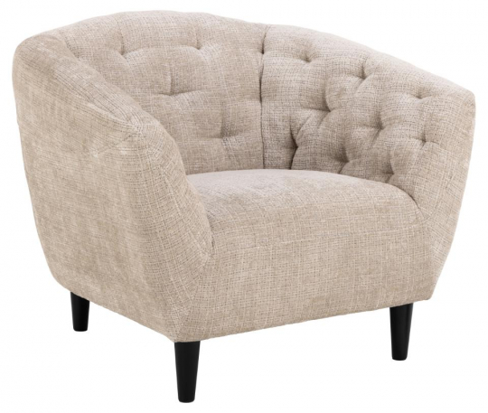 Fauteuil 'Ria' - Beige clair