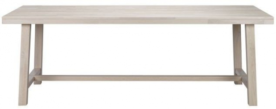 Table à manger 'Brooklyn' 220x95cm - Blanchi