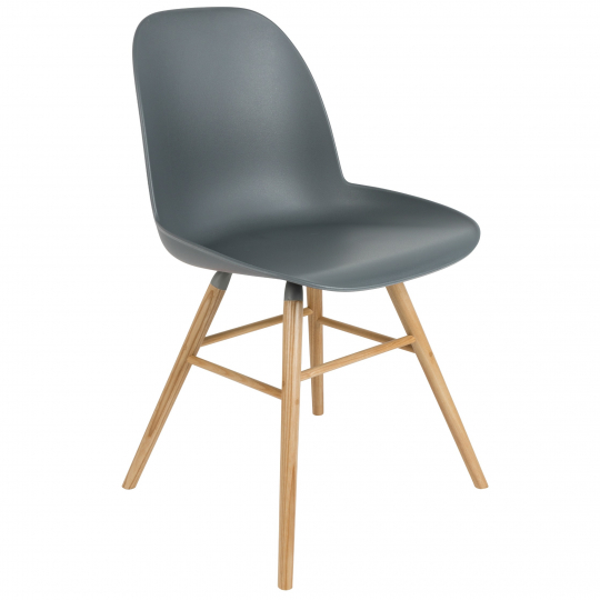 Chaise 'Albert' - Gris foncé