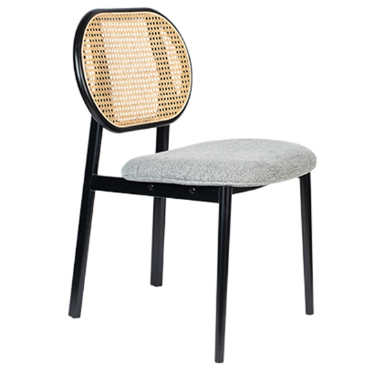 Chaise 'Spike' - Naturel/Gris