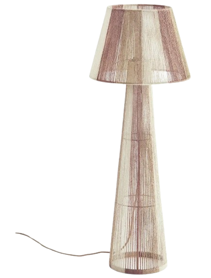 Lampe sur pied 'Jute' - Naturel