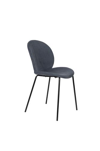 Chaise 'Bonnet' - Gris/Bleu