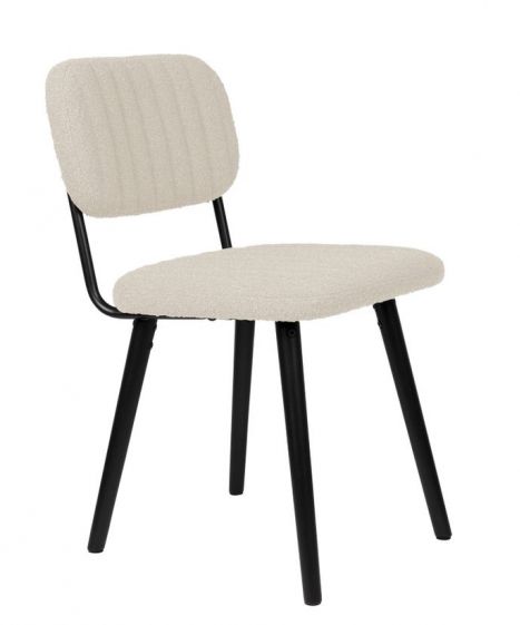 Chaise 'Jake' - Blanc Cassé