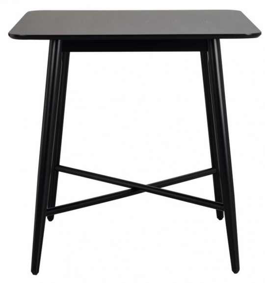 Table haute 'Lotta' 90x90cm - Noir