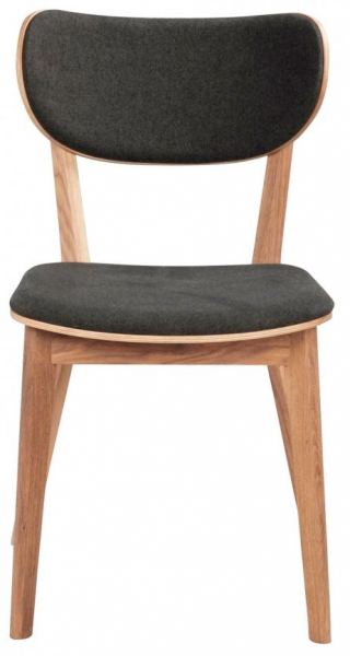 Chaise - 'Kato' - Chêne/Gris foncé