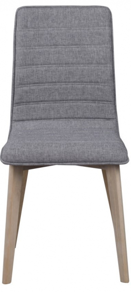 Chaise 'Gracy' - Gris clair/Blanc pigmenté