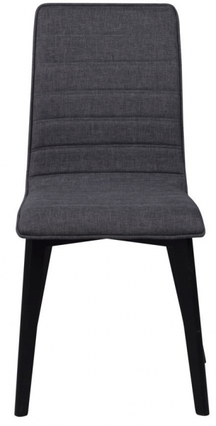 Chaise 'Gracy' - Gris foncé/Noir