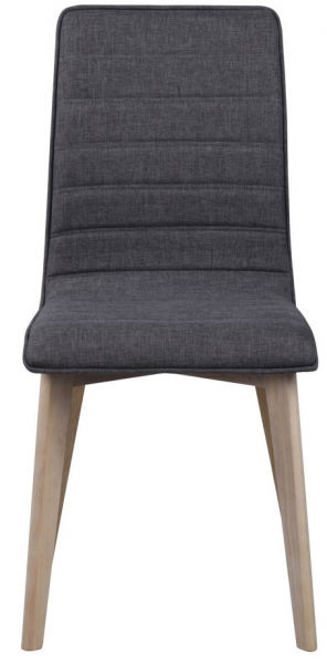 Chaise 'Gracy' - Gris foncé/Blanc pigmenté