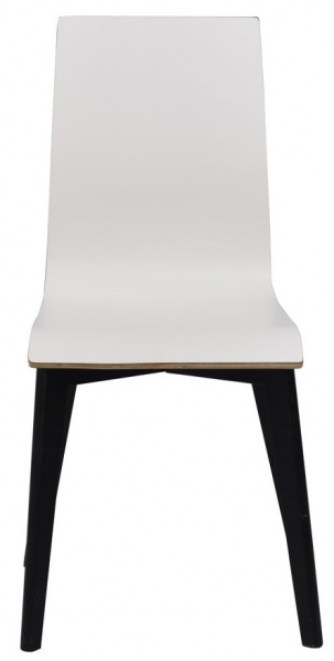 Chaise 'Gracy' - Blanc/Noir