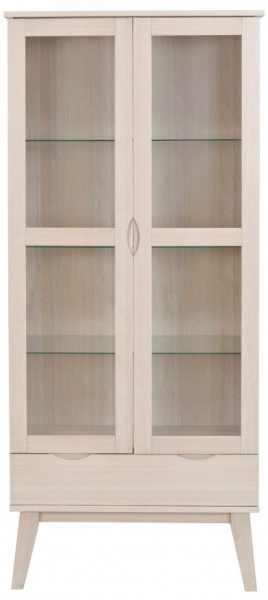 Vitrine 'Filippa' - Chêne blanchi