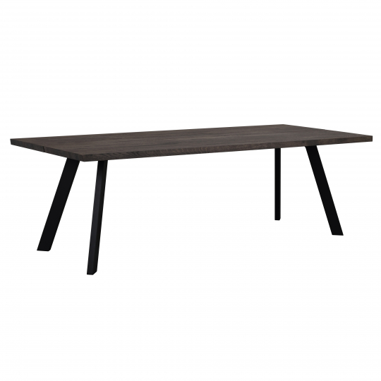 Table à manger 'Fred' - Brun/Noir 240x100cm