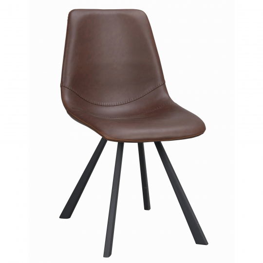 Chaise 'Auburn' - Brun/Noir