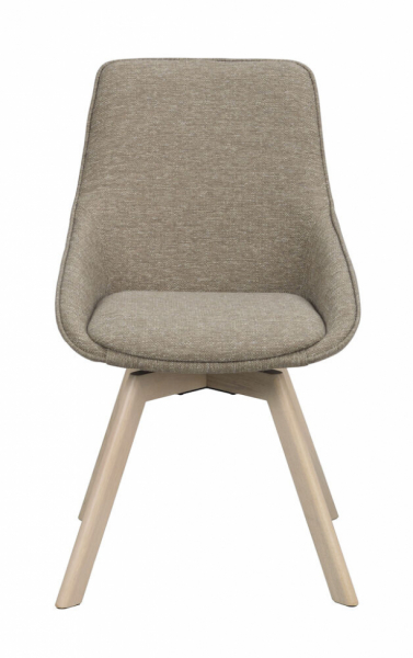 Chaise 'Alison' - Beige foncé/Pigment blanc