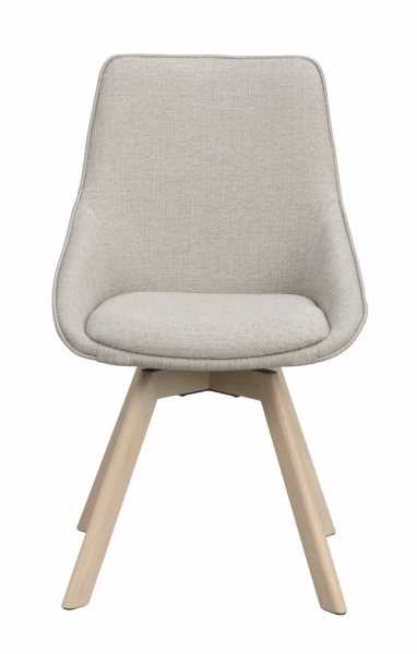Chaise 'Alison' - Beige/pigmenté blanc