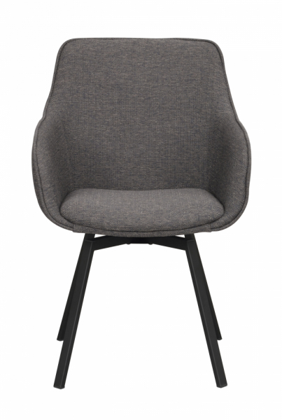 Fauteuil 'Alison' - Gris/noir