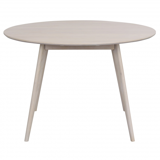 Table à manger 'Yumi' Ronde 115cm - Blanchi