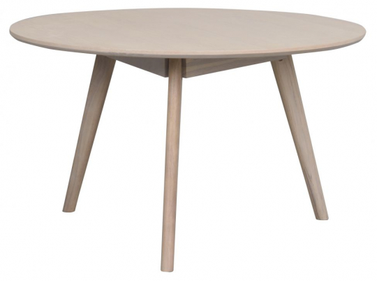 Table basse 'Yumi' Ronde 90cm - Chêne blanchi