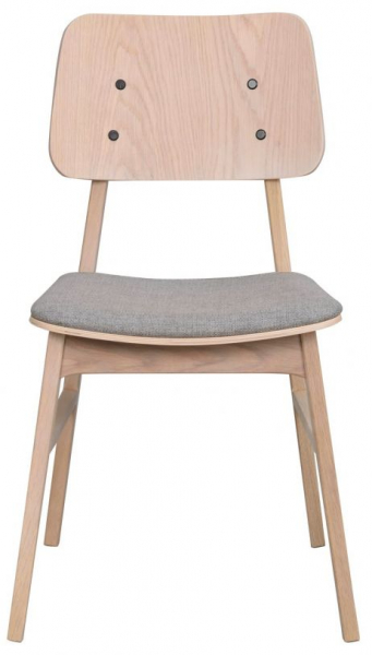 Chaise 'Nagano' - Chêne blanchi/L gris clair