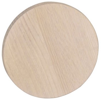 Bouton mural 'Milford' 12cm - Blanchi