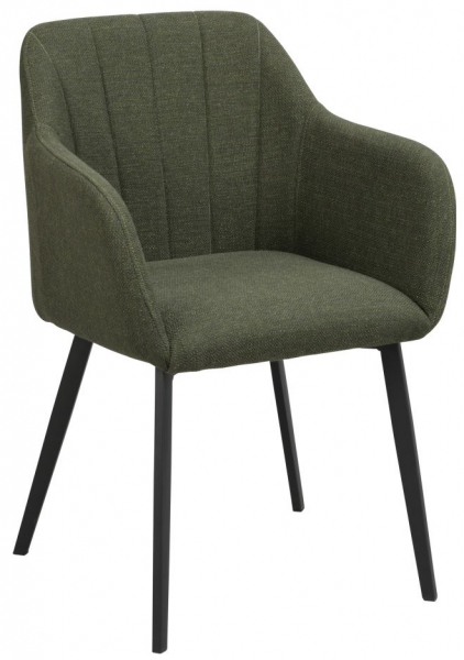 Fauteuil 'Bolton' - Vert/Noir