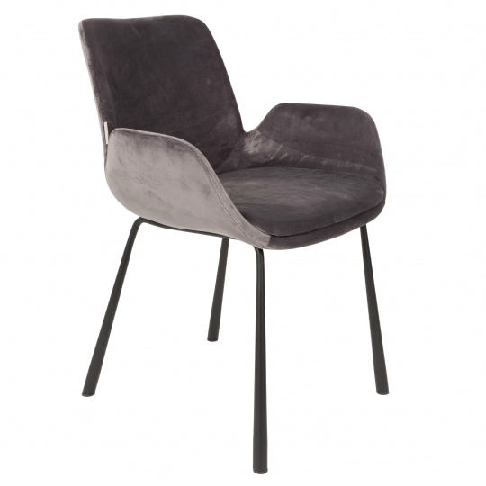 Fauteuil 'Brit' - Gris foncé