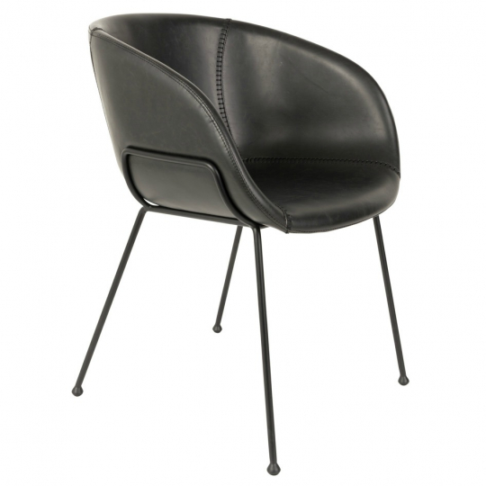 Fauteuil 'Feston' - Noir