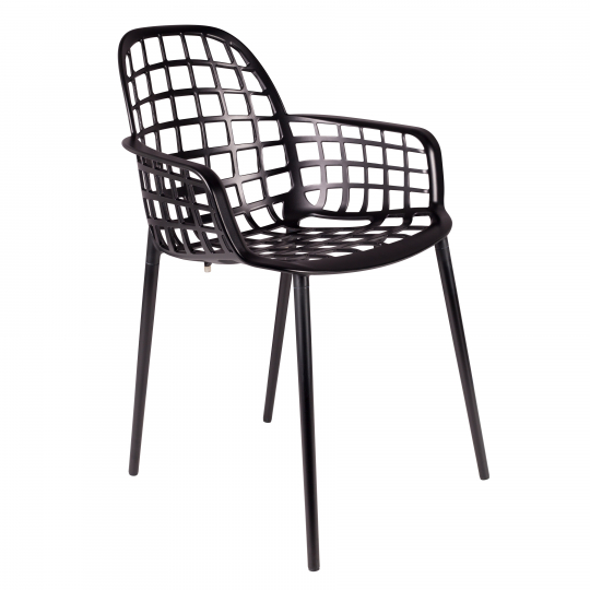 Chaise 'Albert' Kuip Garden - Noir