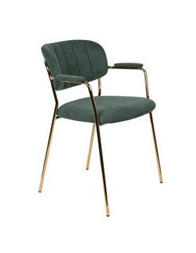 Chaise 'Jolien' - Vert/Or