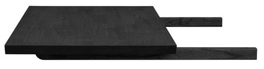 Plateau d'extension 'Carradale' 50x100cm - Noir