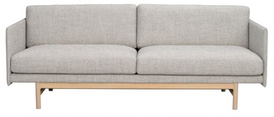 Canapé 'Hammond' 2 places - Gris/Naturel