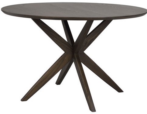 Table à manger 'Calverton' Ronde 120cm - Brun