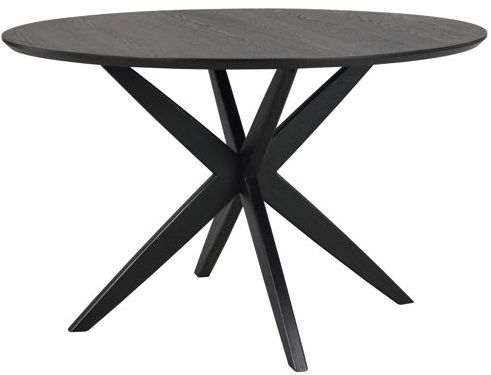 Table à manger 'Calverton' Ronde 120cm - Noir